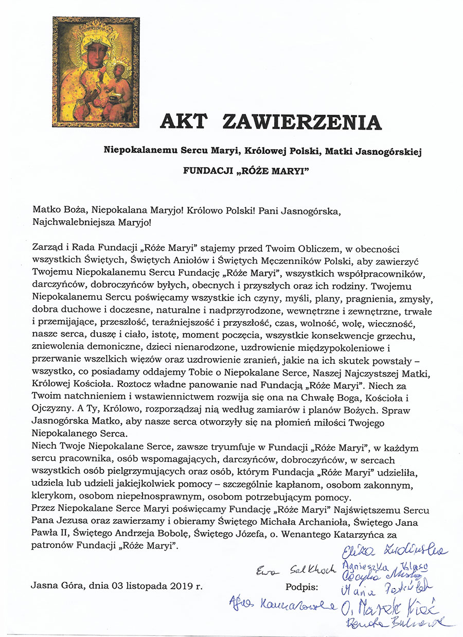 jasna gora zawierzenie